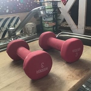 2x3lbs weider dumbells